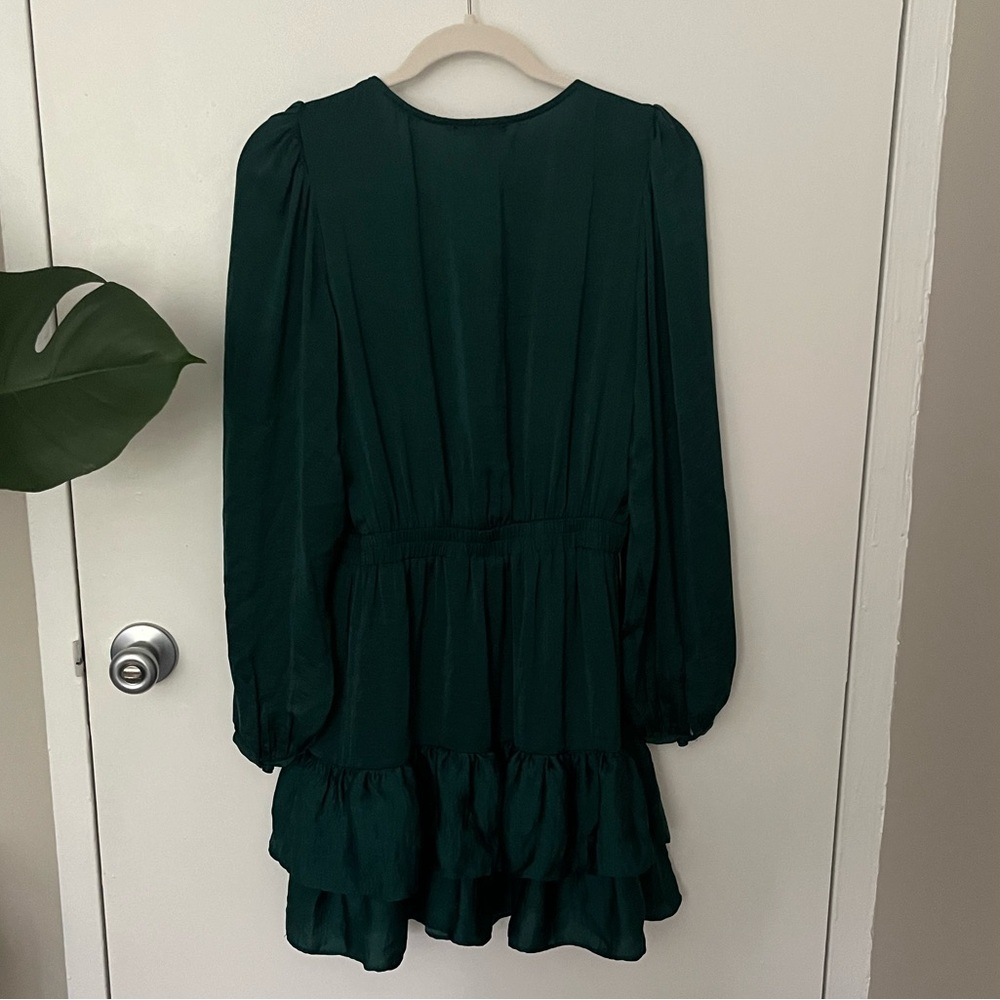 AQUA Ruffle Cocktail Dress - Picture 2 of 5